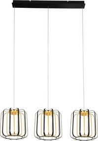 AVIANO LIGHTING 7210-0310 XARA Többágú Függesztett Lámpa Fekete, Arany LED IP20