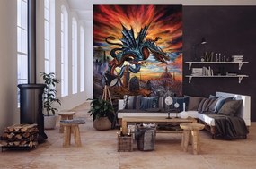 Flizelin fotótapéta 206x275 Sárkány az óváros felett +ragasztó