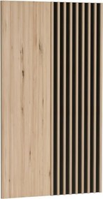 Fali panel lamellás kivitelben Artisan tölgy színben – MODERNO C‑11