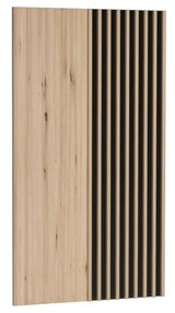 MODERNO C-11 lamellás fali panel fekete színben