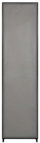 szürke ruhásszekrény 4 tárolórekesszel 175 x 45 x 170 cm