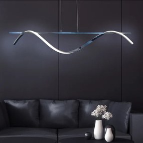 LED Csillár zsinóron RUMBA LED/23W/230V 4000K fényezett króm