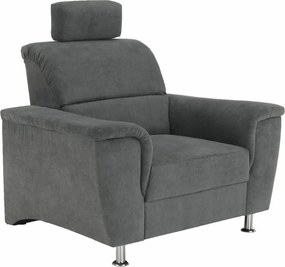 Fotel, szürke szövet, SANTIAGO