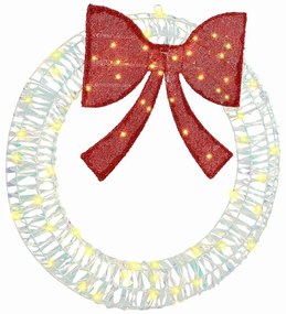 Koszorú 60 LED-del Meleg fehér 75 cm PET