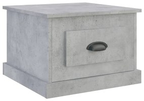 Betonszürke szerelt fa dohányzóasztal 50 x 50 x 35 cm