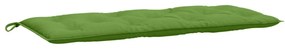 2 db melange zöld szövet kerti padpárna 120x50x7 cm