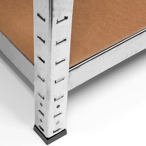 monzana® Polc 180x90x40 cm - ezüst