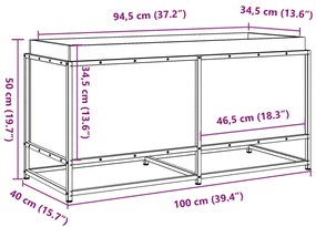 tömör fenyőfa kerti virágláda 100 x 40 x 50 cm