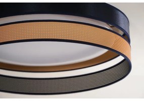 Duolla-LED Mennyezeti lámpa ROLLER DUO SHINY LED/24W/230V átm. 45 cm kék/réz