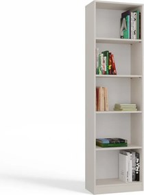 R50 polcos szekrény, könyvtartó, 50x182x30 cm, kasmír