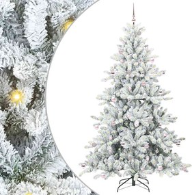 vidaXL Műanyag Hajtogatós Karácsonyfa Fehér 240 cm PVC és Acél
