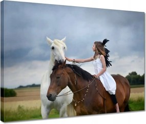 Vászonkép 40x30 Ló Lovak Lovaglás