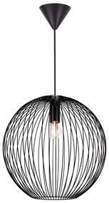 Nordlux - Zsinóros függőlámpa BERONI 1xE27/60W/230V fekete