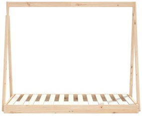 gyerek tömör fenyőfa ágykeret 70 x 140 cm
