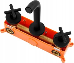 Rea Exit - Fal alatti mosdócsaptelep, fekete, REA-B8000