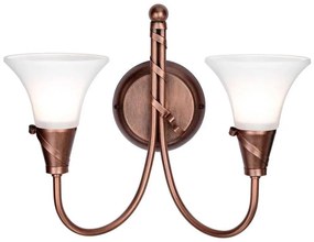 Elstead EM2-COPPER - Fali lámpa EMILY 2xE14/40W/230V