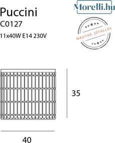 Mennyezeti Lámpa Króm PUCCINI MAXLIGHT C0127