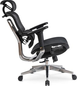 Forgószék ergonomikus kialakítással, fekete színben. NINO