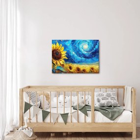 Kép - Festés napraforgó (70x50 cm)
