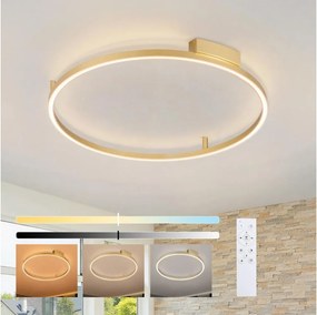 Brilagi - LED fényerőszabályozható lámpatest PORTOFINO LED/60W/230V átmérő 80 cm arany + távirányító