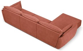 Piros sarokkanapé (bal oldali) Vanda – Mazzini Sofas