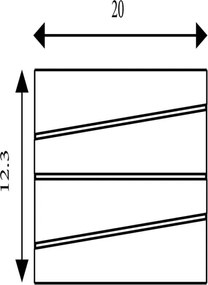 Searchlight 86410GO - LED fali lámpatest SECTION LED/18W/230V aranyszínű