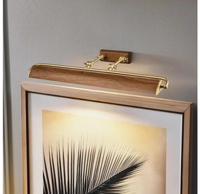 Elstead WINCHFIELD-PLL-AB-OAK - Képmegvilágító WINCHFIELD 4xE14/40W/230V tölgy