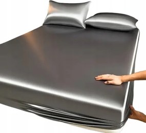 Csúszós Fényes Szatén Gumis Lepedő 140x200 Sima Szatén