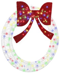 Koszorú 150 LED-del Sokszínű 120 cm Akril