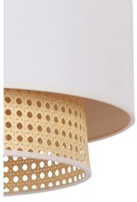 Duolla - Mennyezeti lámpa BOHO 3xE27/15W/230V, 60 cm, krém/rattan