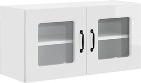 vidaXL Konyhaszekrény Kalmar Magas Fényű Fehér 80 x 31 x 40 cm Faanyag