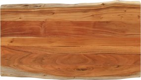 vidaXL tömör akácfa téglalap alakú asztallap 100x60x2,5 cm