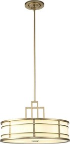 Feiss FE-FUSION-P-L-PNBR - FUSION rúdon függő csillár 3xE27/40W/230V aranyszínű
