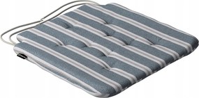 Olek székpárna 42x41 kék-bézs csíkos