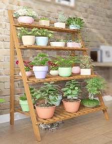 Összecsukható állvány, bambusz, NEPEL TYP 2 + ajándék