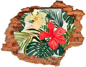 3d-s lyukat fali matrica Hawaii virágok nd-c-85640052