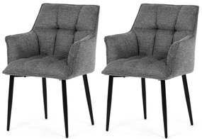 Étkezőszék garnitúra DCH-J2139 GREY2, 2 db