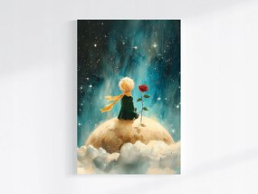 Canvas Vászonkép Mese Kis Herceg Fiú Rózsa Kozmosz 80x120