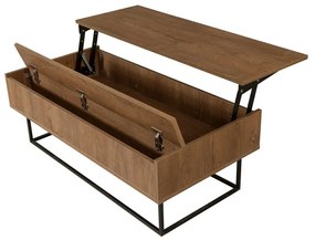 Est Walnut and Black dohányzóasztal