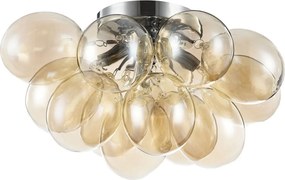 MAYTONI MOD112-04-G BALBO Glamour Mennyezeti Lámpa Borostyán, Nikkel G9 IP20