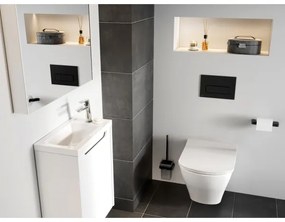 Ravak X01744 - UNI SLIM öblítő nyomólap 24,7x16,5 cm fekete