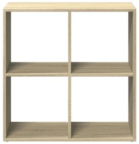 sonoma tölgy szerelt fa elválasztó könyvespolc 69,5x29x69,5 cm
