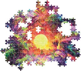 Színes dzsungel Psychedelic 500 db-os Compact puzzle Clementoni