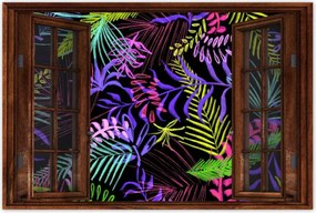 Poszterek 90x60 Színes kompozíció Levél