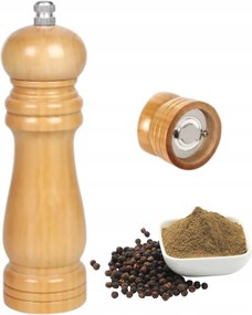 Borsdaráló Fa 15.3CM Kerámia Őrlésszabályozó Mechanizmus