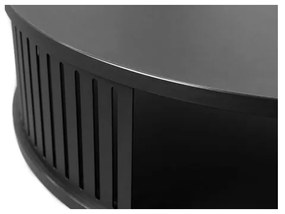 Kávésasztal ROENNI 44x75 cm fekete/arany tölgy