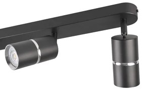 Spotlámpa BAMBOO 3xGU10/10W/230V fekete