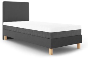Lotus sötétszürke egyszemélyes ágy, 90 x 200 cm - Mazzini Beds