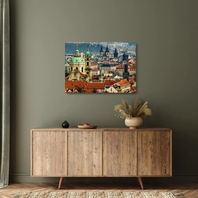 Kép - Prágai panoráma (üvegen) (70x50 cm)