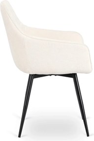 LARISA forgó étkezőszék krém bouclé